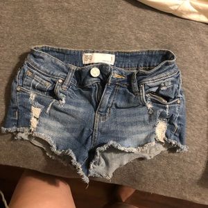 Tillys shorts. 2 pairs, 1 darker wash, 1 lighter.